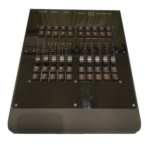 Staff controlador midi de 10 faders y 40 botones